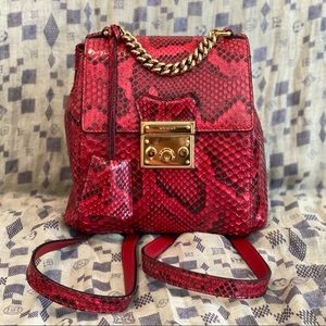 *RARE*Authentic Gucci Padlock Python Mini Backpack